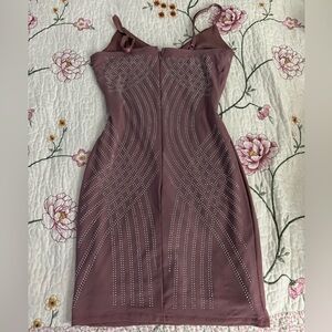 SHEIN Pink Ribbed Bodycon Midi Dress